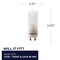 Bulbrite 35- Watt Equivalent DJD Dimmable Twist & Lock Bi-Pin LED Light Bulb Soft White Light 2900K , 5PK 860644 - alternate 4